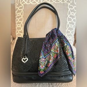 Brighton Journey to India Black Handbag with Janna Scarf